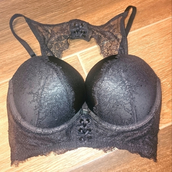 Victoria's Secret Other - VICTORIA SECRET SZ 32D VERY SEXY PUSHUP BRA BLACK LACE
